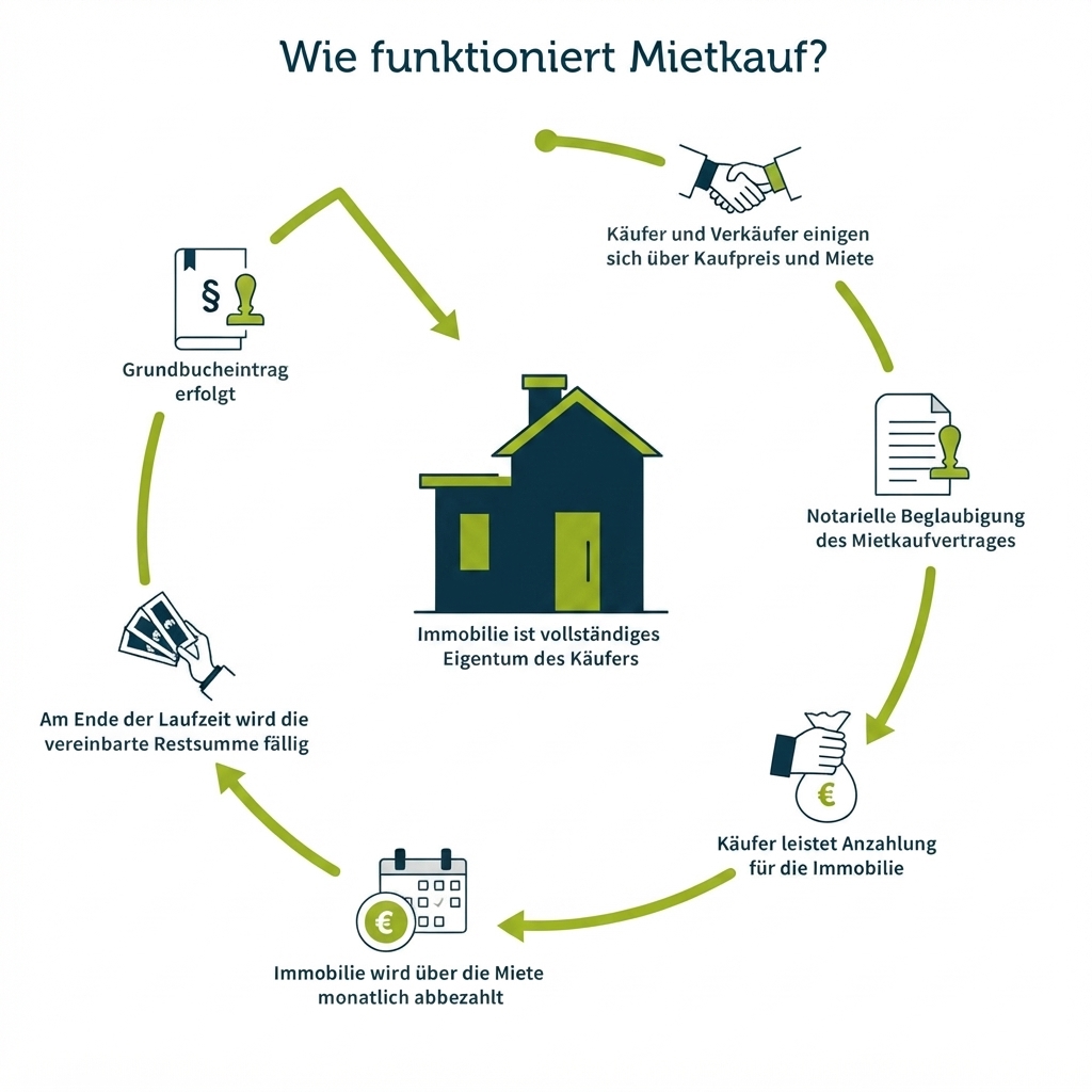 Wie funktioniert Mietkauf? Prozessgrafik